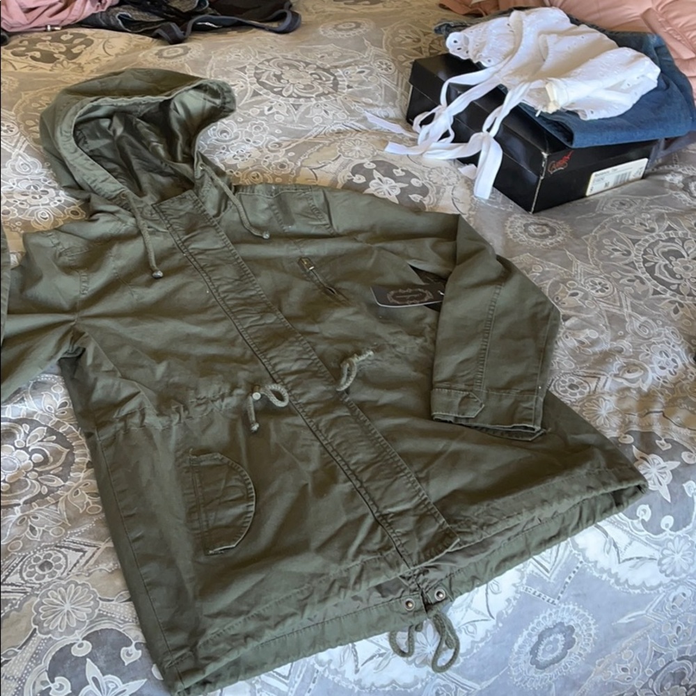 Ambiance olive green jacket